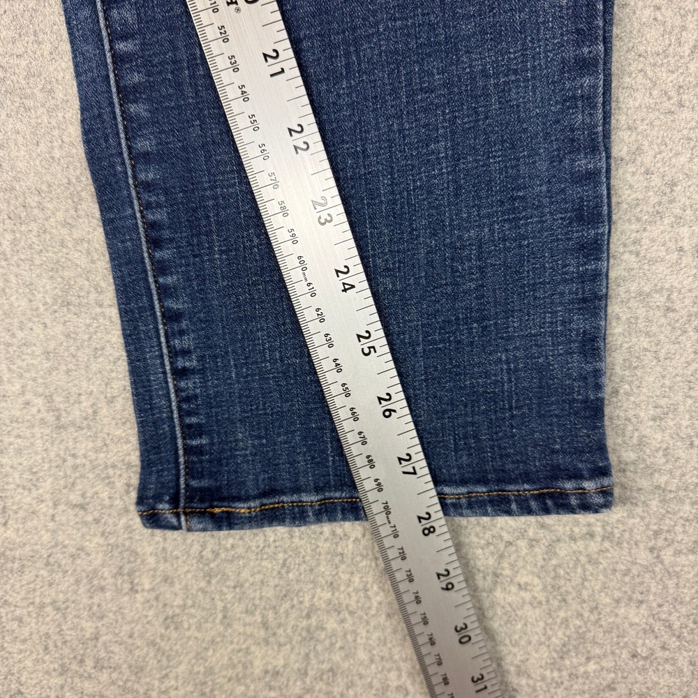 Levi's Mid Rise Skinny Jeans Size 16S Blue Denim Stretch W33 L30 Medium Wash Pan - Picture 7 of 11